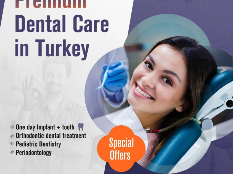 A woman inserts dental implants in Turkey